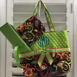 Monogrammed Diaper Bag